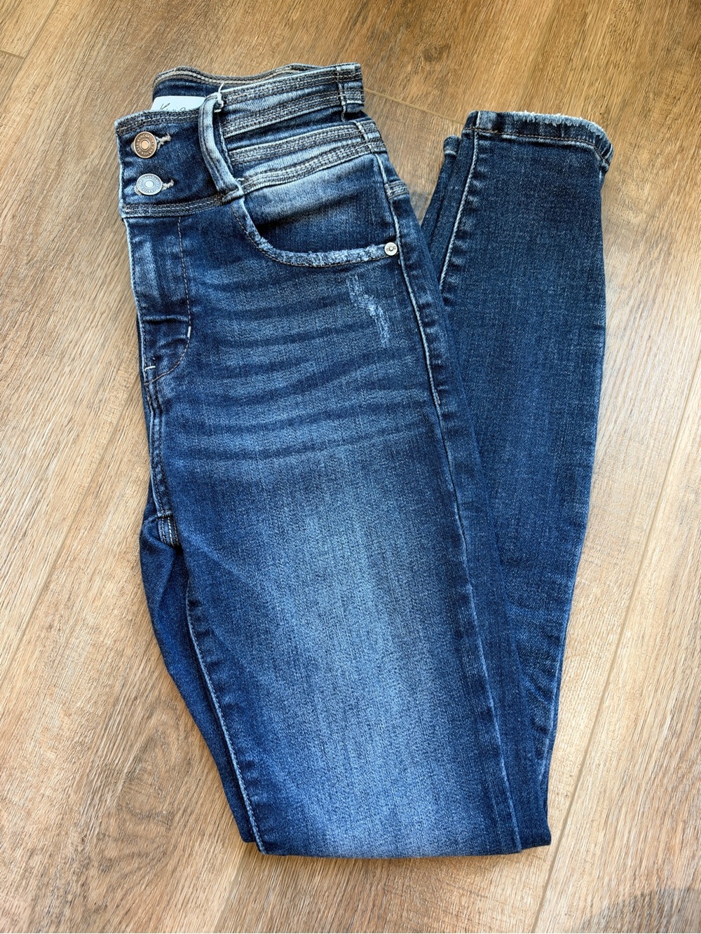 KanCan Dark Blue High-Rise Skinny Jeans